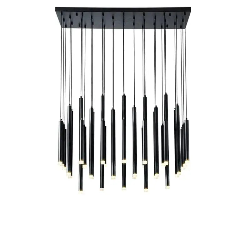 Modern Tube Combination Chandelier — alternate product view 1