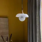 Alabaster Sphere Natural Stone Pendant — alternate product view 3