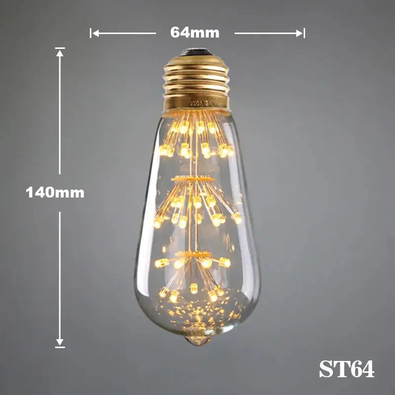 LED Edison Vintage Starry Sky Lamp — alternate product view 13