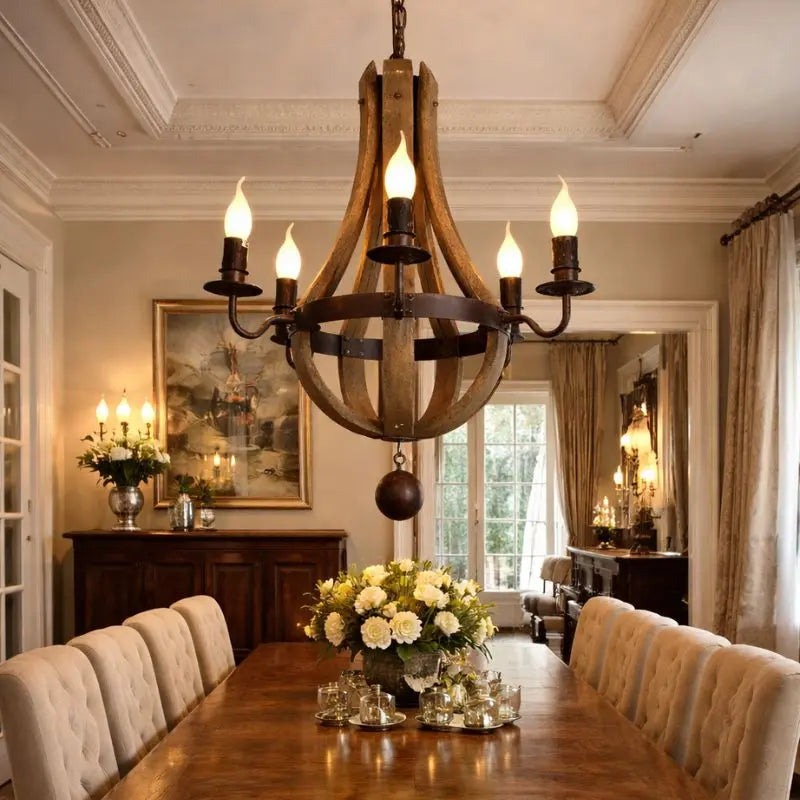 Living Room Vintage Chandelier Decoration — shown in an interior setting