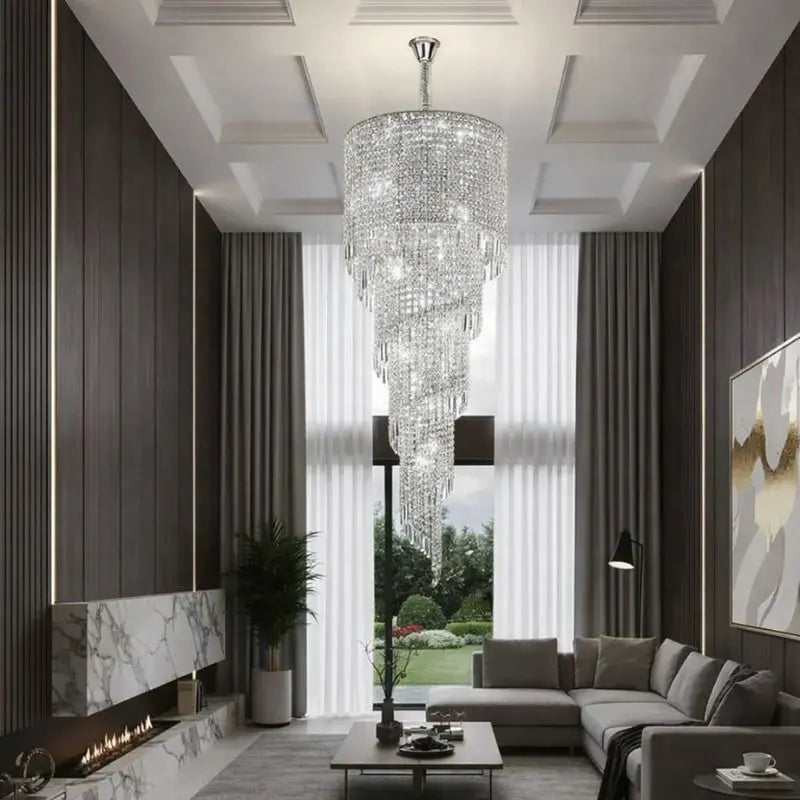 Luxury Chandelier For Stairs — shown in an interior setting 2