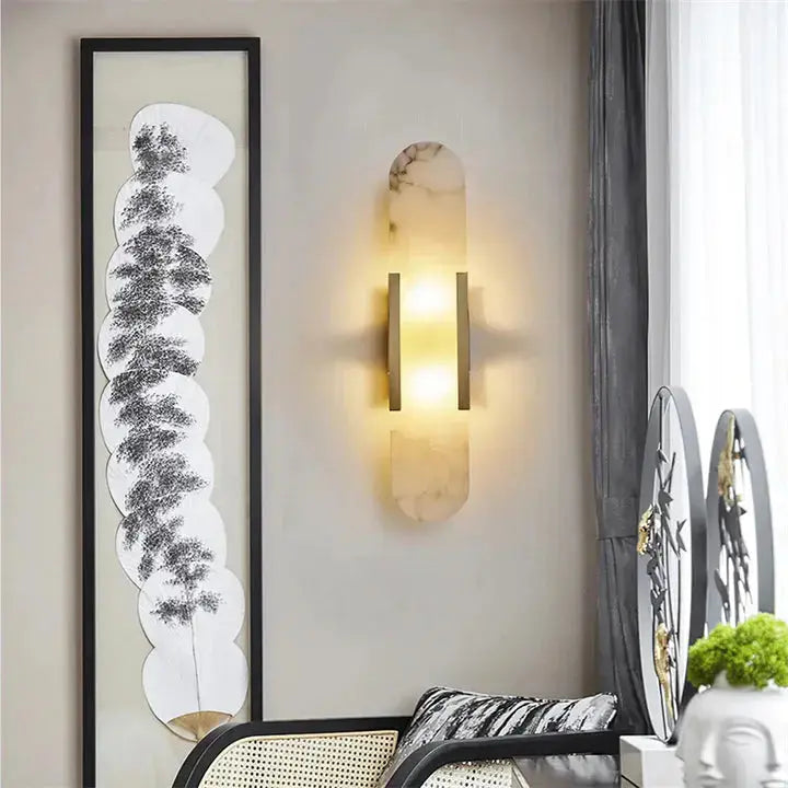 Alabaster Melange Wall Sconce — alternate product view 1