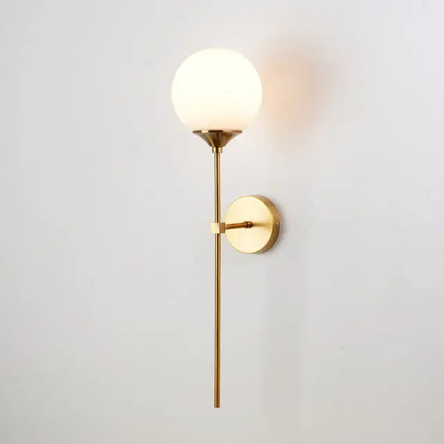 Modern Golden Sconces Round Wall Lamp — shown in an interior setting