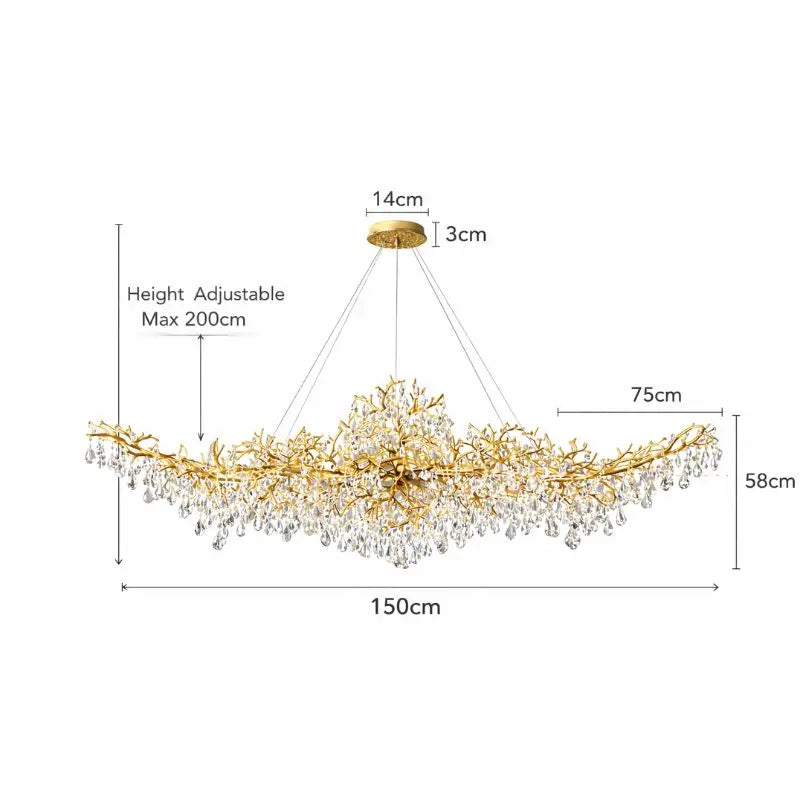 Nordic Tree Branch Chandelier — alternate product view 12