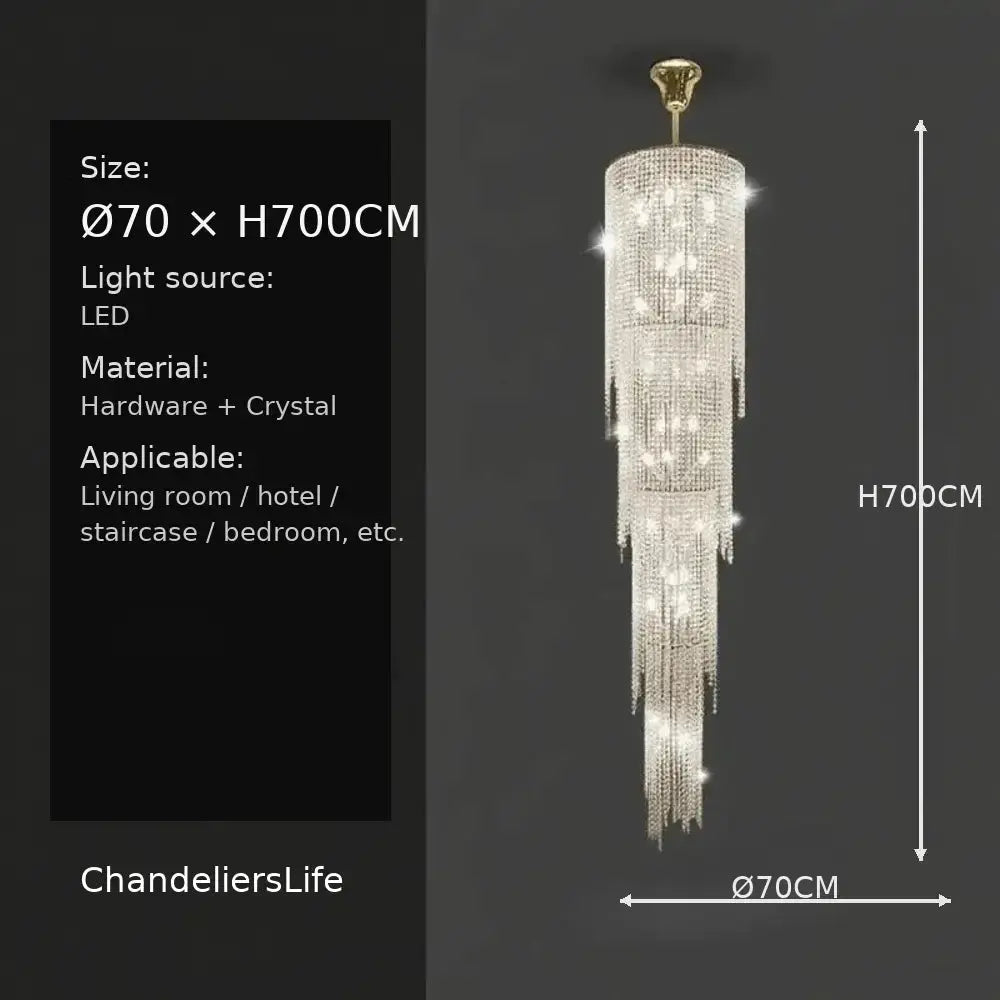 Luxury High Ceiling Chandelier — alternate product view 19