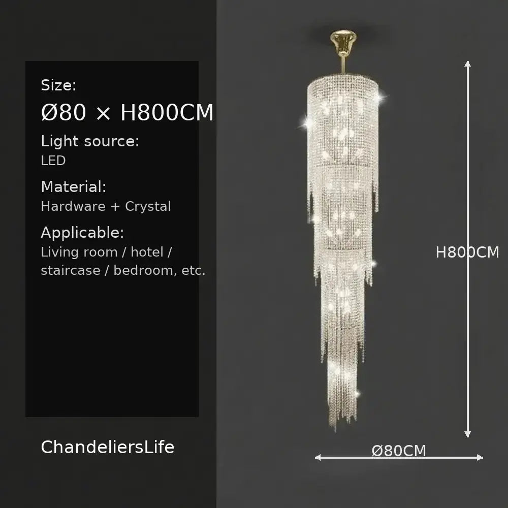 Luxury High Ceiling Chandelier — alternate product view 20