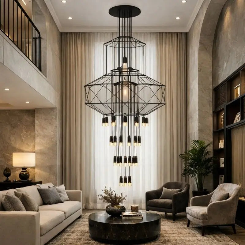 Postmodern Long Chandelier — product view