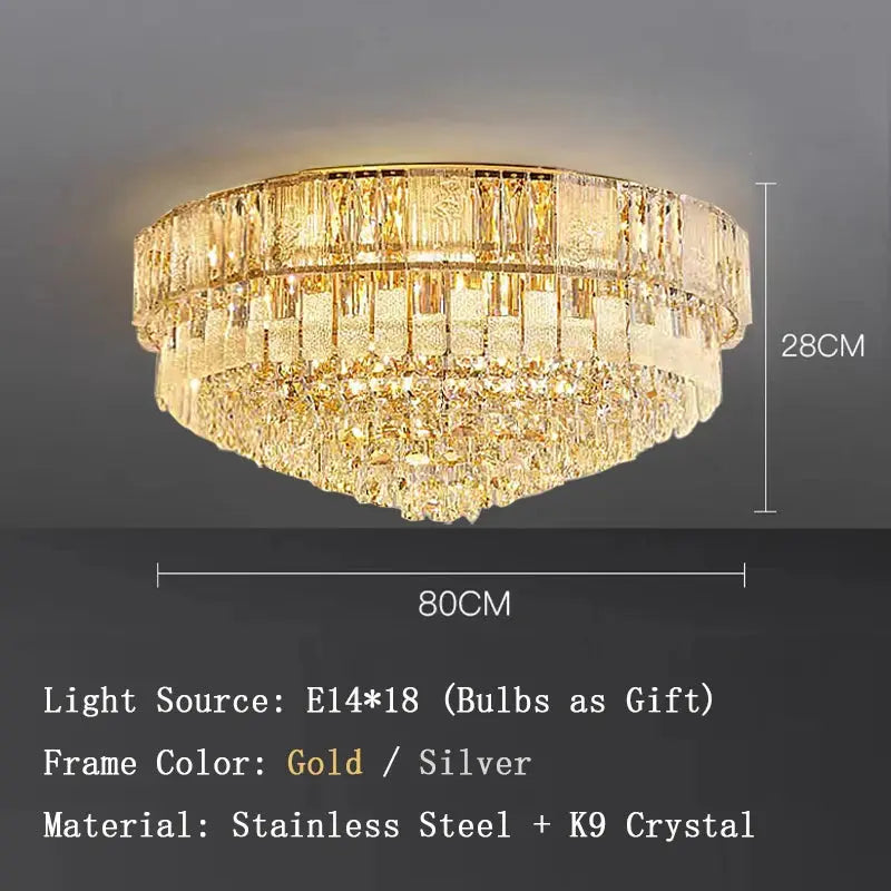 Luxury Crystal New Ceiling Lamp — alternate product view 7