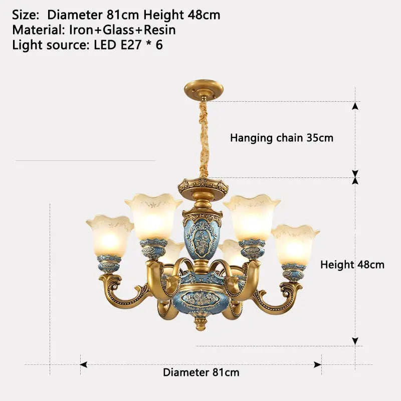 European Chandelier Mid Century Modern Lighting — alternate product view 8