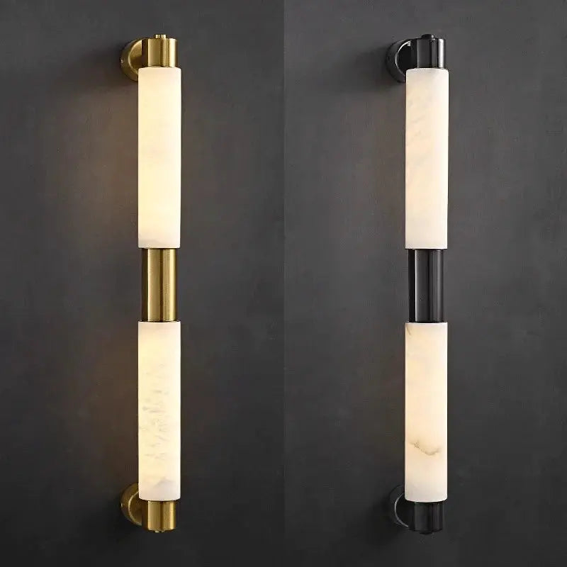 Modern Alabaster Bathroom Wall Lamp — product view