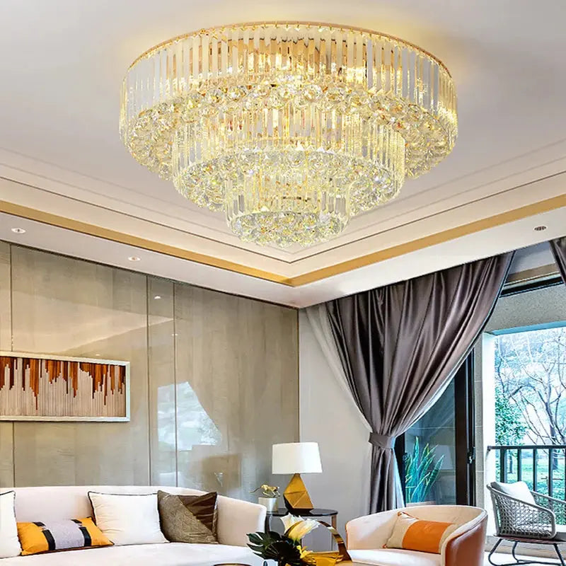 Luxury Crystal Classical Ceiling Light Fixtures — alternate product view 3