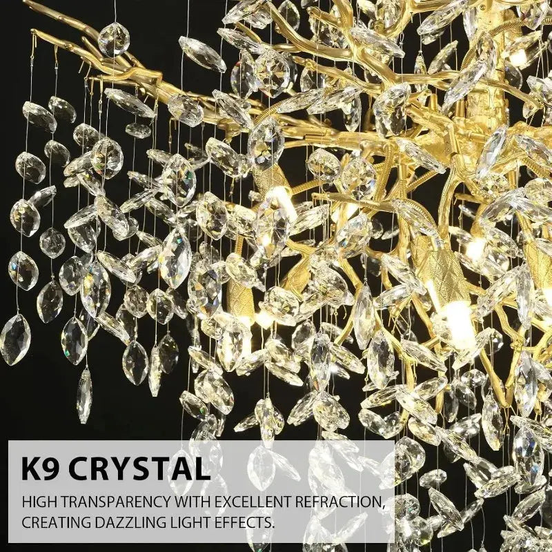 Luxury Crystal Chandelier Foyer Lighting — alternate product view 5