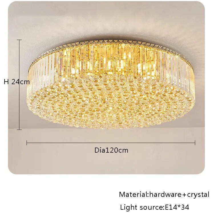 Modern Round Crystal Fixture — alternate product view 11