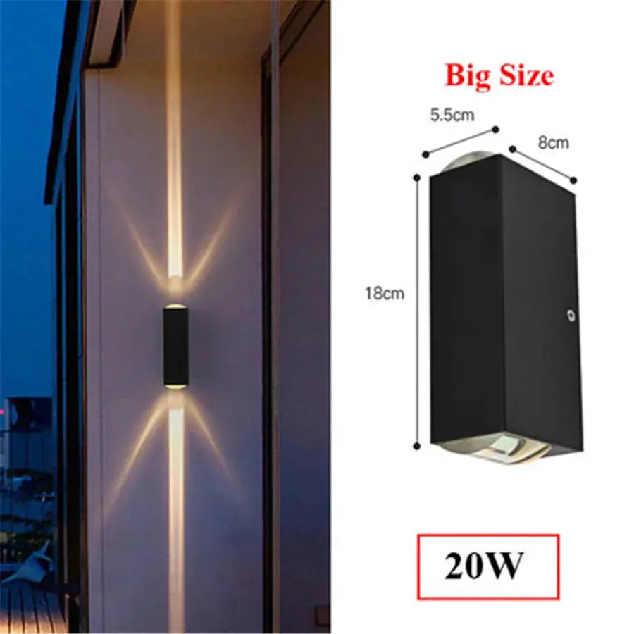 Waterproof LED Up Down Garden Wall Light — alternate product view 6