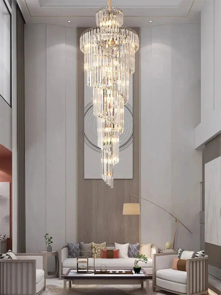 Modern Loft Chandelier - Golden — alternate product view 3