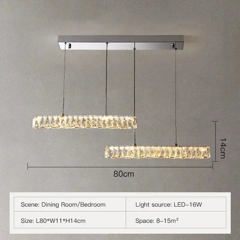 Modern Ceiling K9 Crystal Chandelier — alternate product view 11