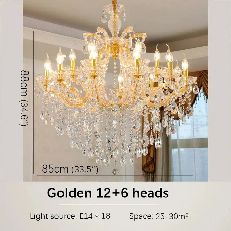 Red Luxury Crystal Chandelier — alternate product view 22