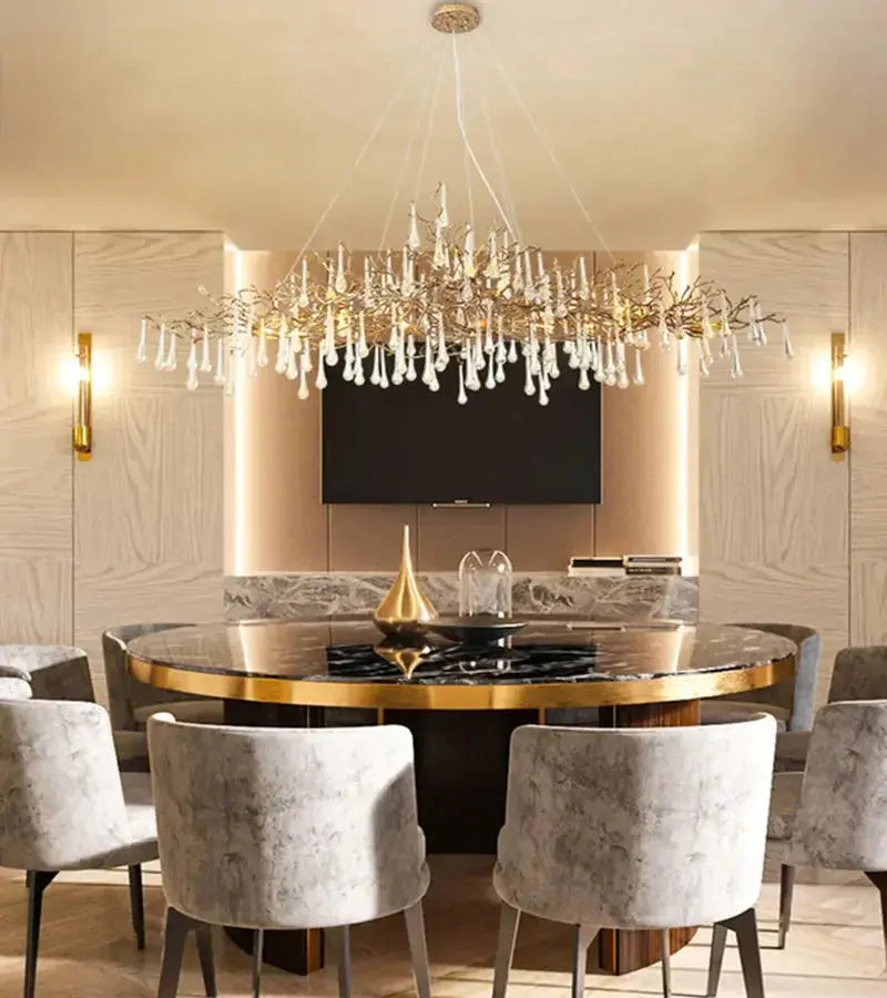High-end Branch Water Drop Chandelier — alternate product view 8