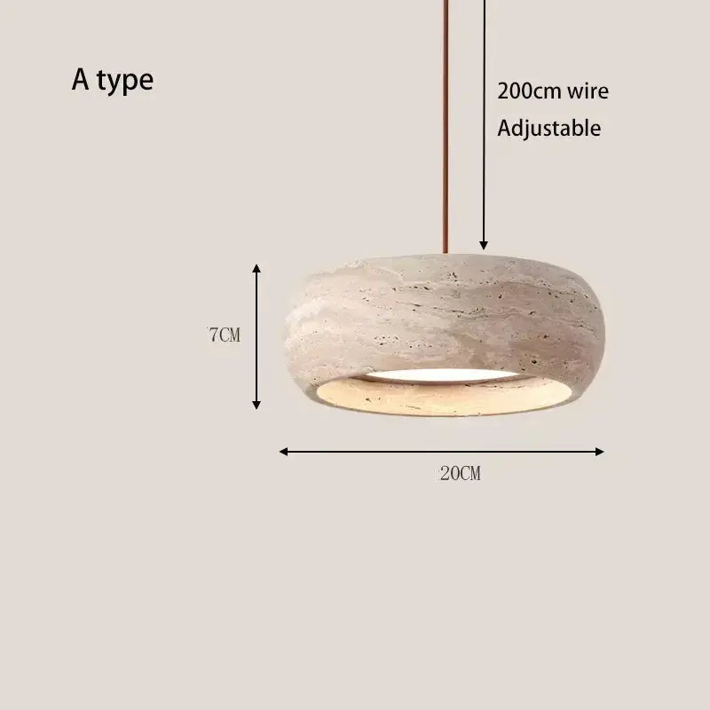 Natural Stone Bedroom Light Fixtures — alternate product view 6