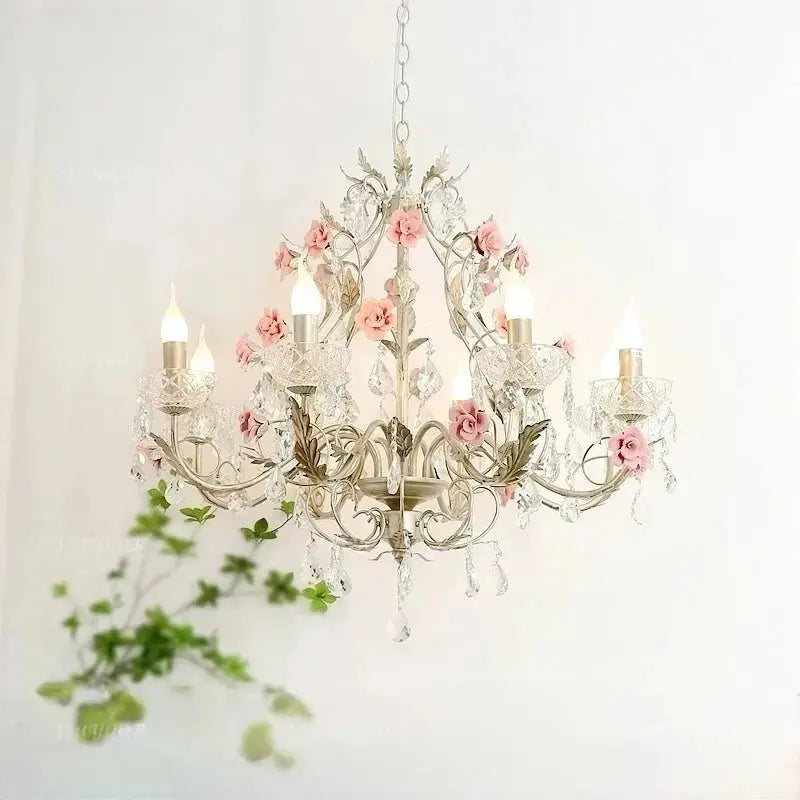 Crystal Flower French Chandelier — alternate product view 2