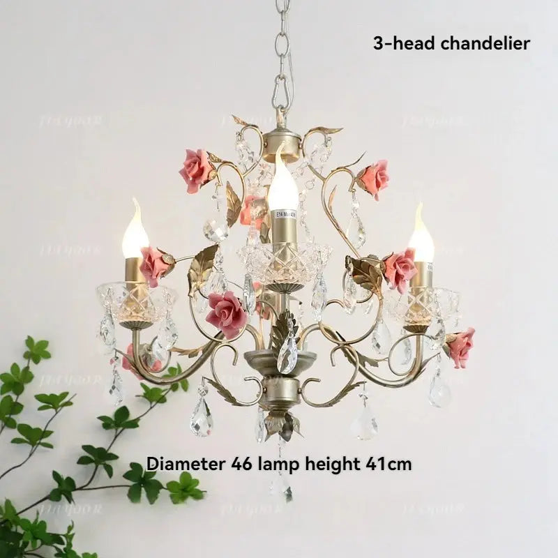 Crystal Flower French Chandelier — alternate product view 6