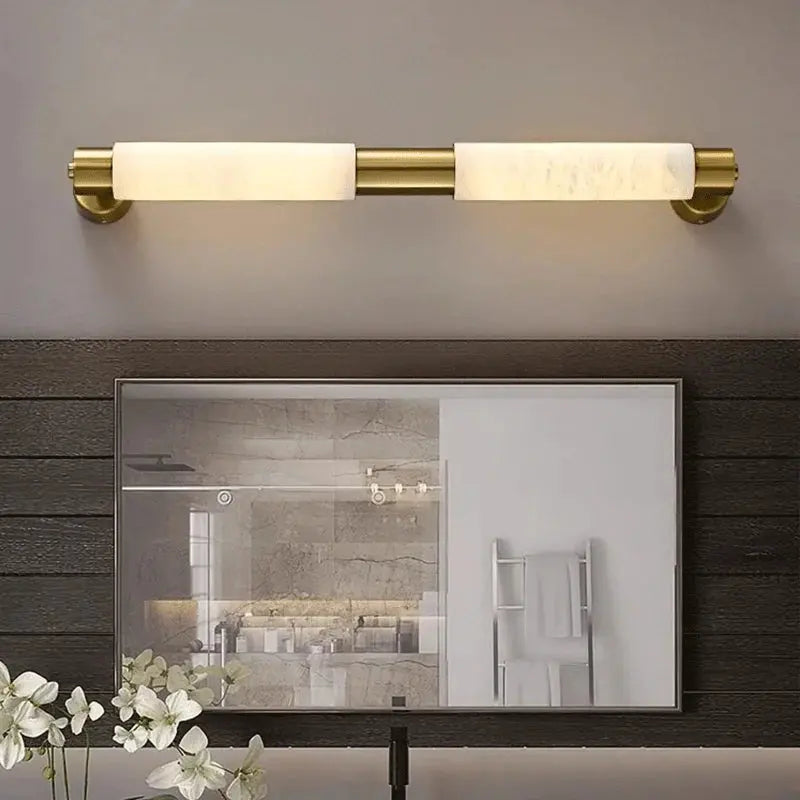 Modern Alabaster Bathroom Wall Lamp — alternate product view 3