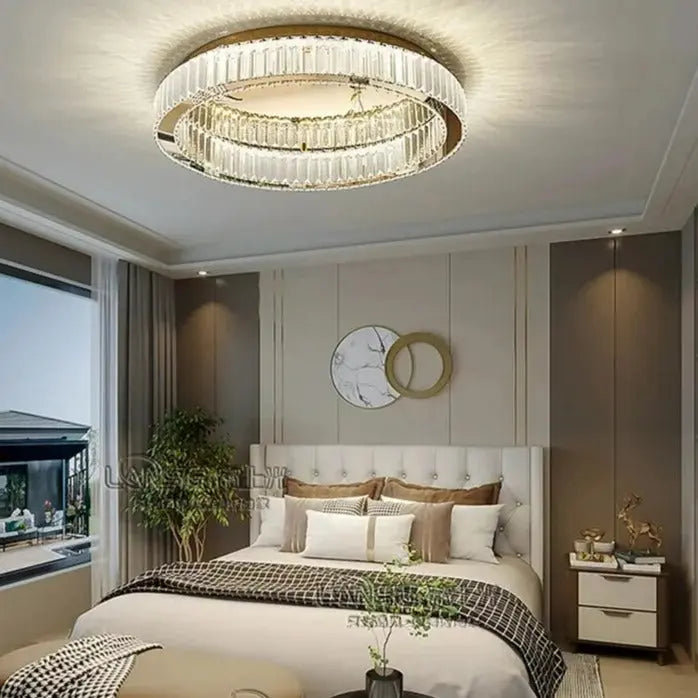 Round Crystal Led Ceiling Light — alternate product view 2