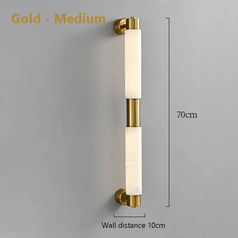 Modern Alabaster Bathroom Wall Lamp — alternate product view 7