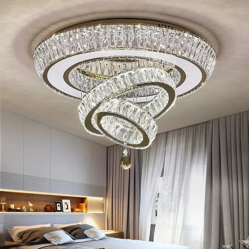 Modern Crystal Luxury Ceiling Light — alternate product view 4