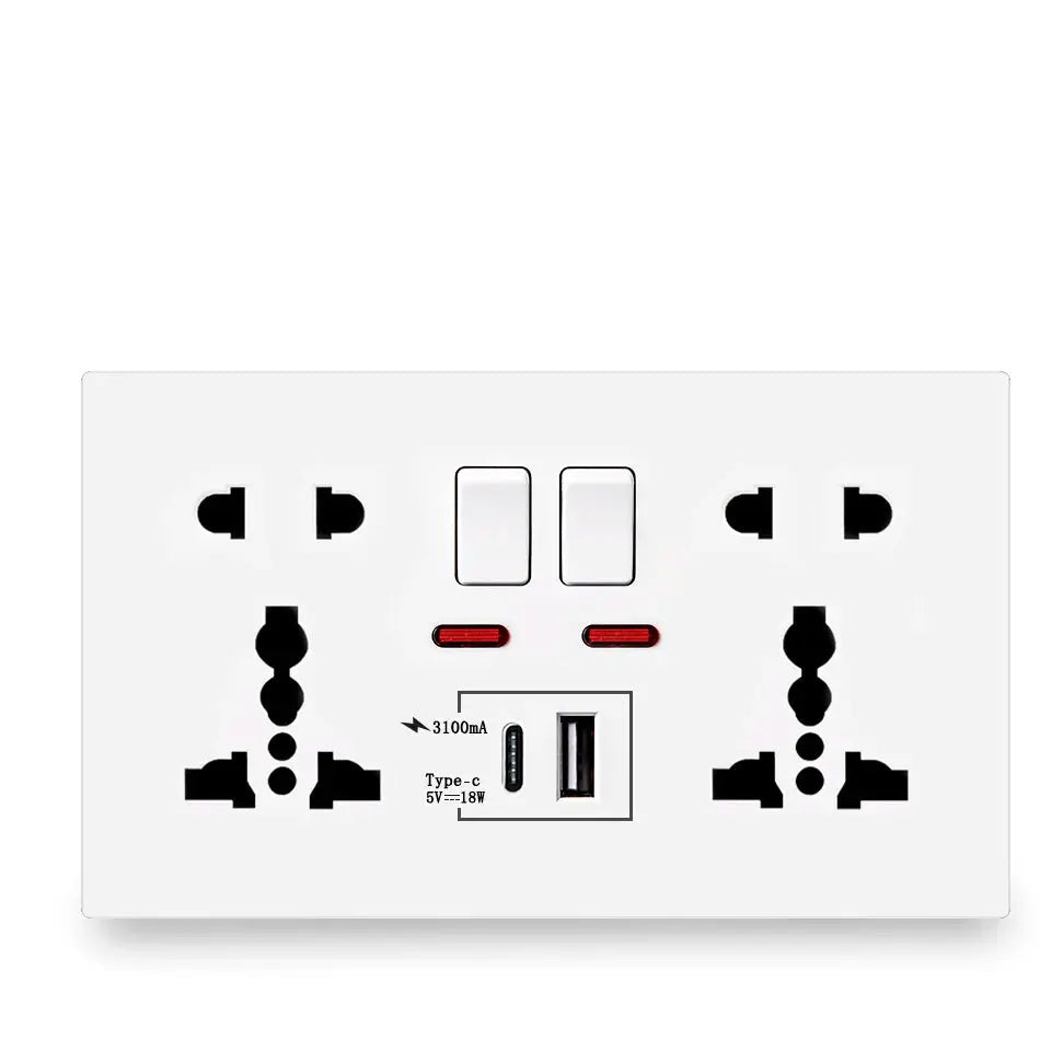 Dual Switch Control Universal Charging Socket — alternate product view 1