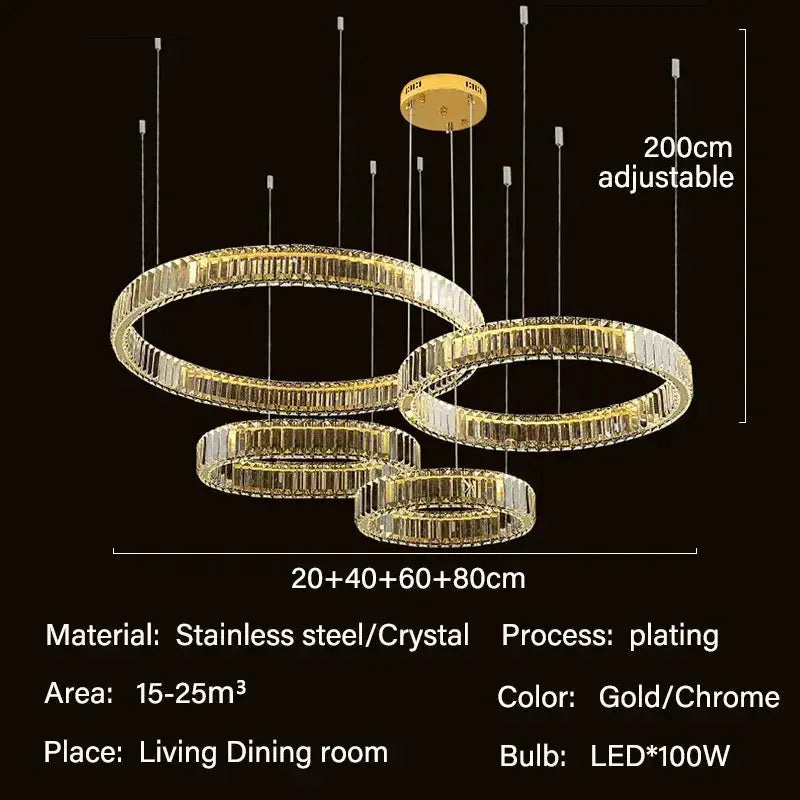 Modern Crystal Ceiling Lights — alternate product view 7