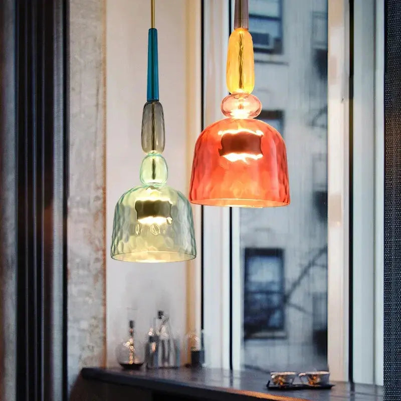 Modern Glass Colorful Hanging Lamps — alternate product view 5