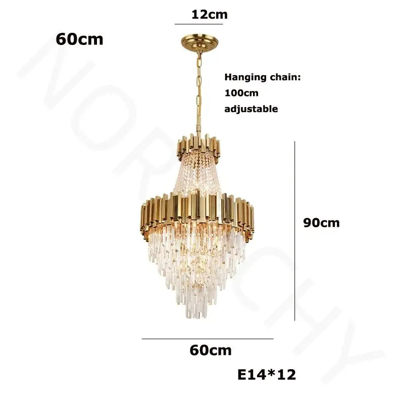 Lustre Suspension Staircase Luxury Chandelier — alternate product view 12