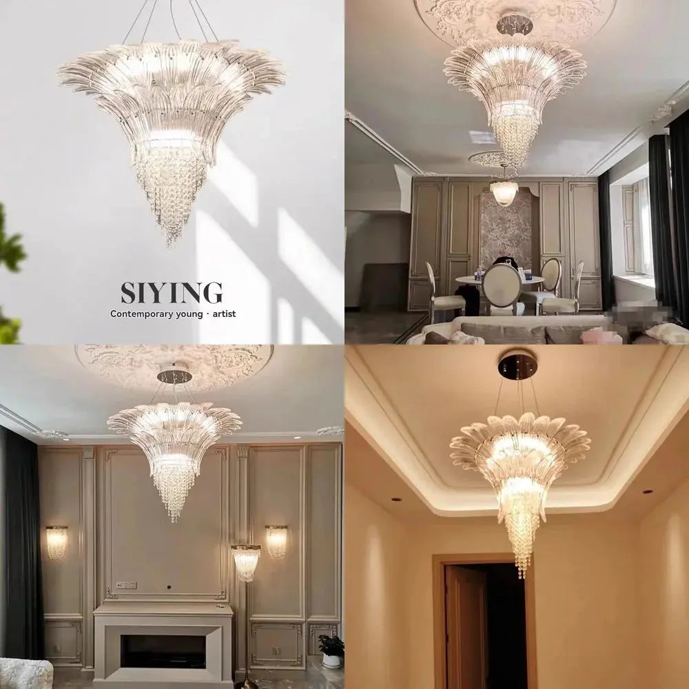 Modern Elegant Foyer Chandelier — alternate product view 3