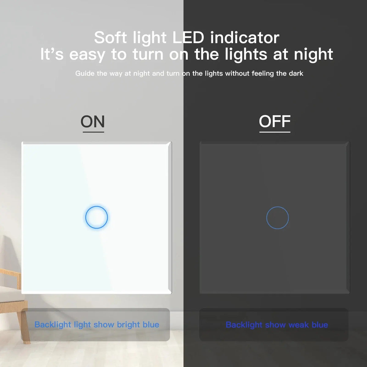 Wifi Light Smart Switch Grey White Black — alternate product view 3