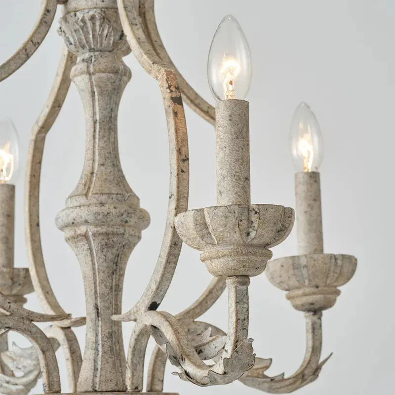 Creative French Wooden Chandelier — alternate product view 3