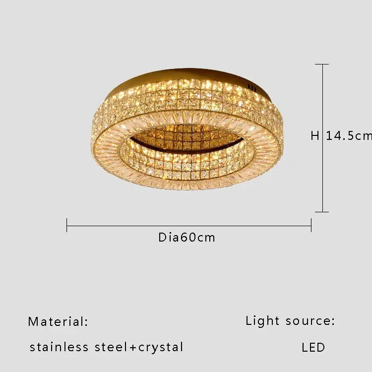 Modern Two Tier Crystal Luxury Ceiling Lights — alternate product view 14