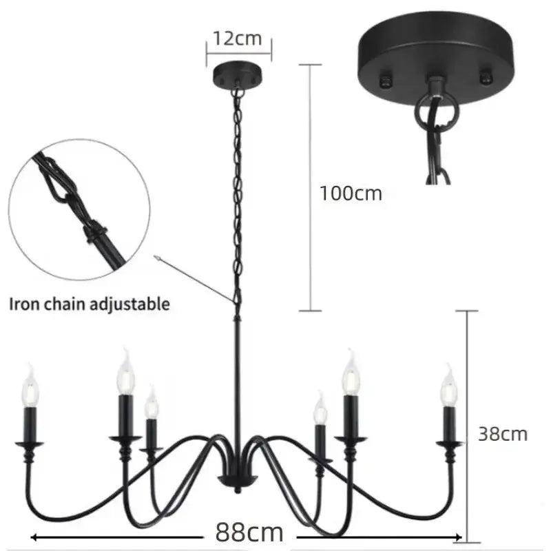 American Style Lighting Chandelier — alternate product view 7