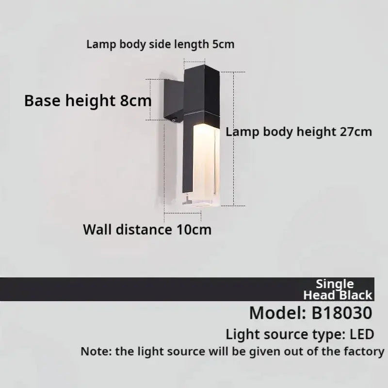 Modern Minimalist Exterior Wall Lighting — alternate product view 6