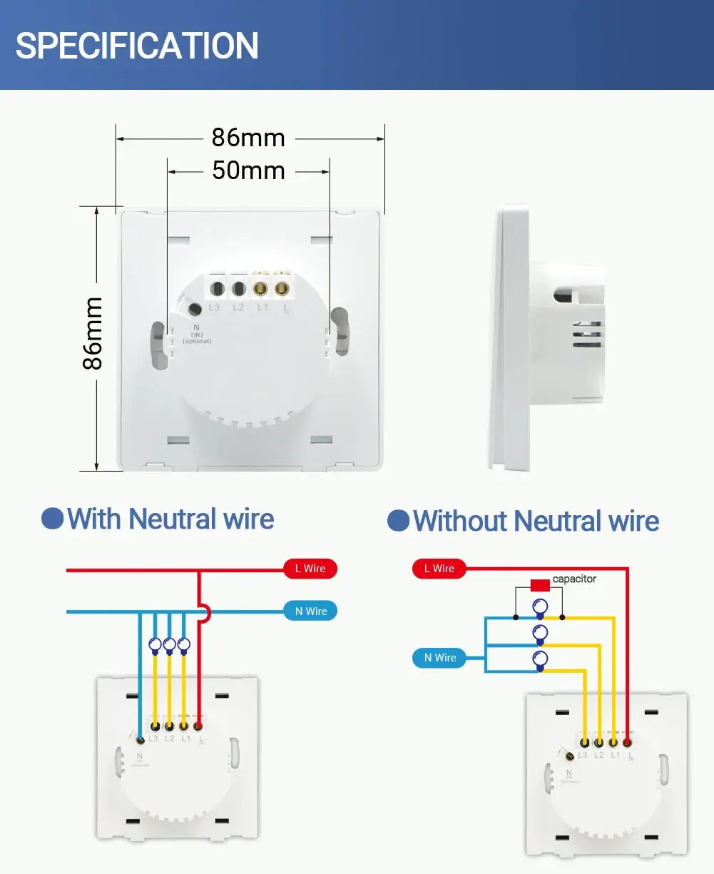 Push Button Smart 2 Way Light Switch — alternate product view 5