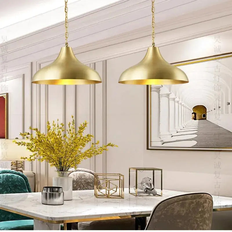 American Brass Pendant Lights — alternate product view 3