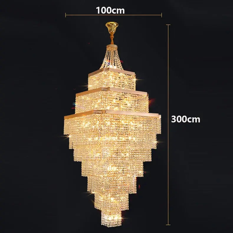 Rose Gold Stair Chandelier Luxury Chandelier — alternate product view 8