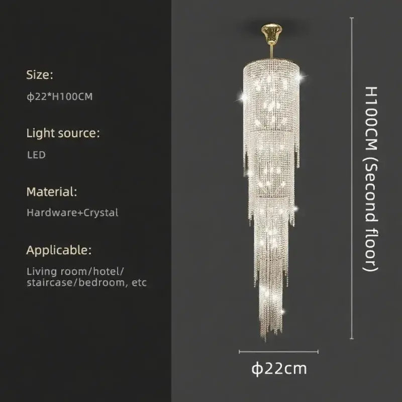 Luxury High Ceiling Chandelier — alternate product view 9