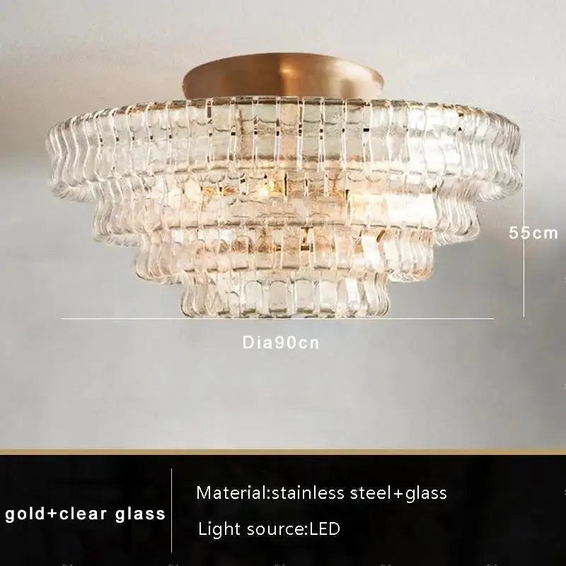 2026 Luxury Ceiling Modern Glass Chandelier — alternate product view 2