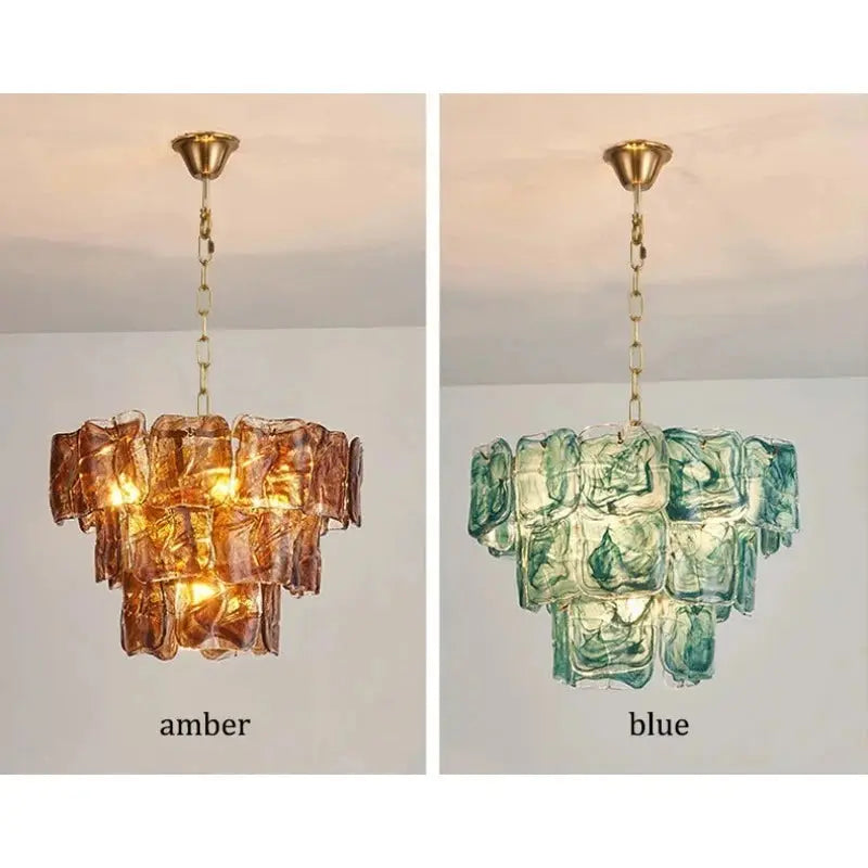 Virello Blue Glass Dining Room Chandelier — alternate product view 6