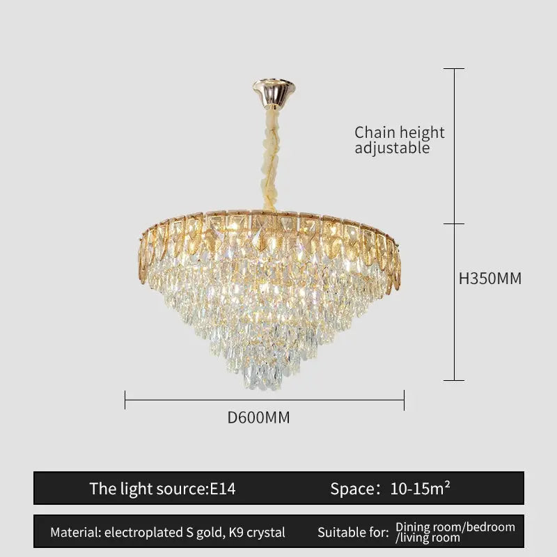 Crystal Chandelier Post-Modern Luxury Lighting — alternate product view 6