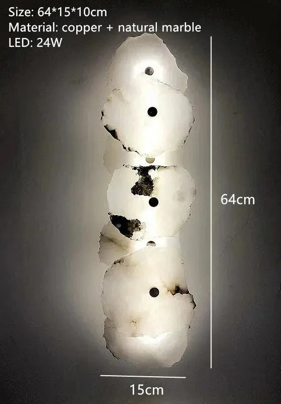 Round Ceiling Marble Wall Lights — alternate product view 6