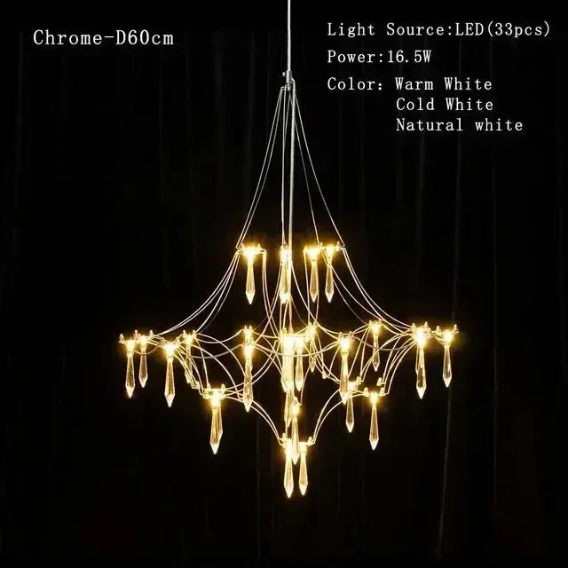 Abstract Design Crystal Cube Chandelier — alternate product view 9