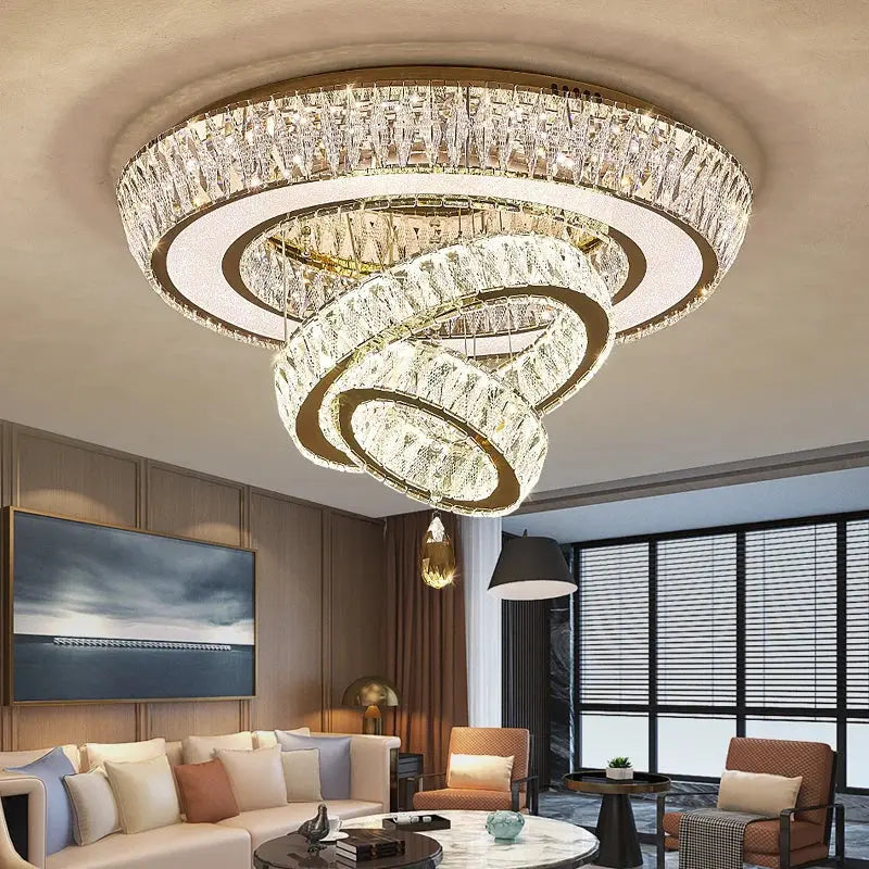 Modern Crystal Luxury Ceiling Light — alternate product view 3