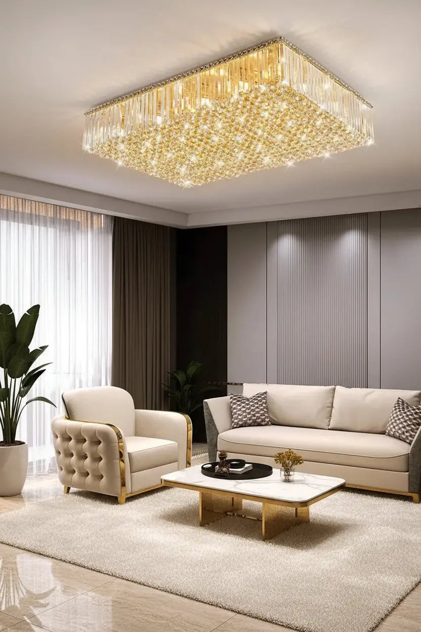 Modern Round Crystal Fixture — alternate product view 3